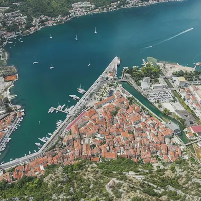 Bay of Kotor sailing route from Tivat