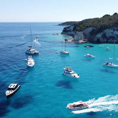 An Ionian sailing route from Corfu