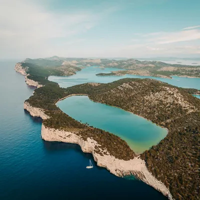 A week's sailing route from Šibenik: the Kornati