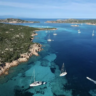 La Maddalena sailing route from Olbia