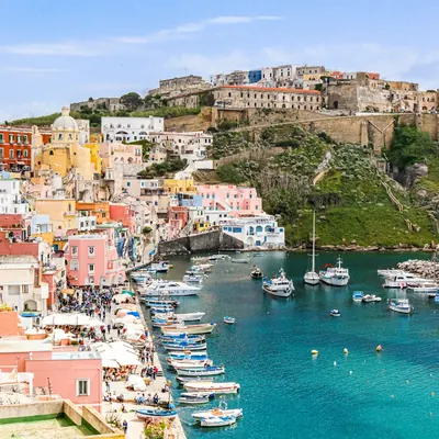 A week's sailing route around the Bay of Naples