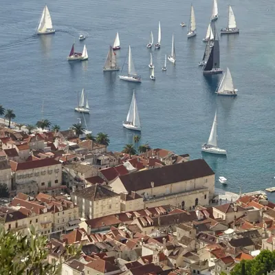 A week's sailing route from Split